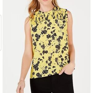 Maison Jules Georgette Print Sleeveless Blouse